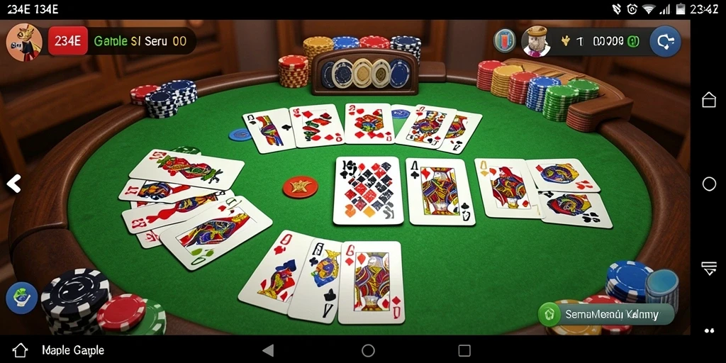 Tampilan gameplay Gaple yang seru dan interaktif di 234E.