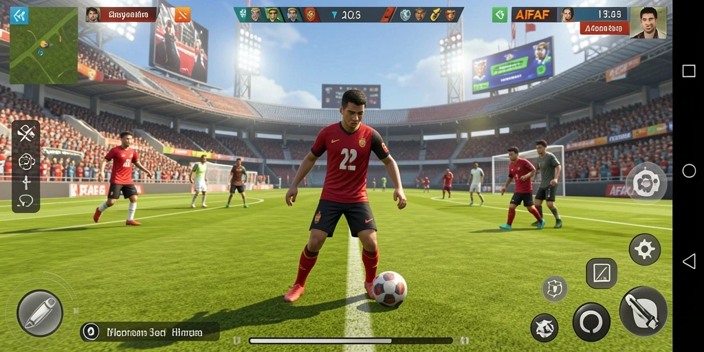 Tampilan menarik dari gameplay AFAF yang penuh aksi olahraga.