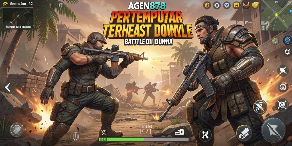 Gameplay seru AGEN878 di arena Battle Royale.