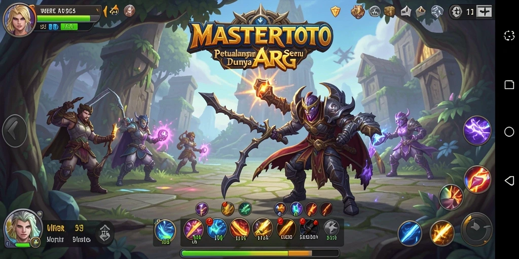 Screenshot gameplay MASTERTOTO menunjukkan aksi pertarungan seru yang mendebarkan.