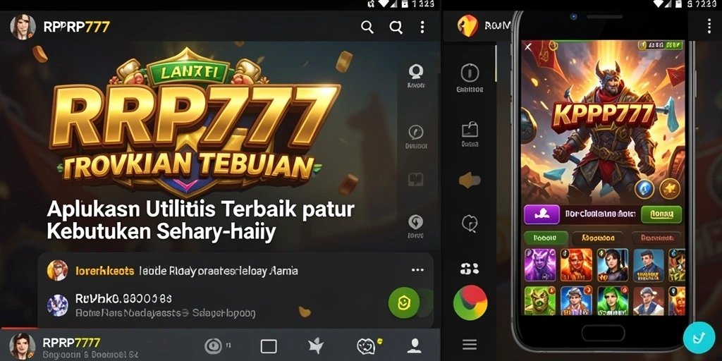 Tampilan utama RPRP777 dengan antarmuka yang intuitif.