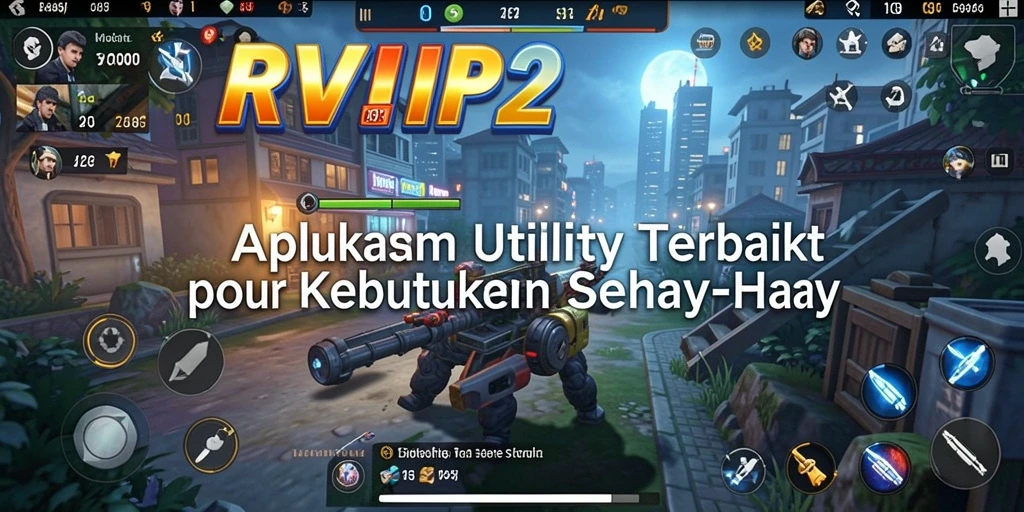 Tampilan utama <strong>RVIP2</strong> menunjukkan fitur-fitur Utility yang mudah digunakan.