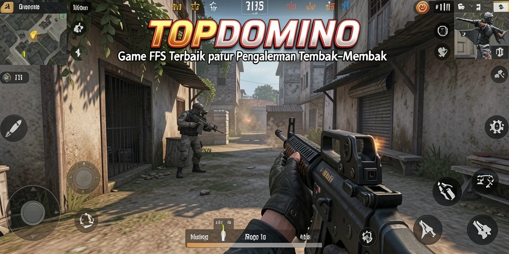 Tampilan gameplay seru dari TOPDOMINO dengan pertempuran intens.